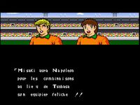 une photo d'Ã©cran de Captain Tsubasa 3 sur Nintendo Super Nes